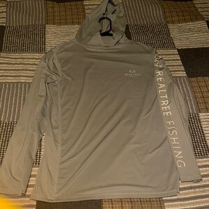 Realtree Silver Hooded Fishing Shirt